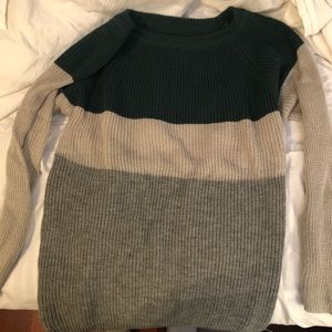 multicolored sweater